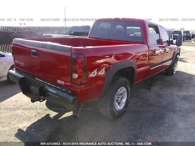 1GCHK23U67F152332 - 2007 CHEVROLET SILVERADO K2500 HEAVY DUTY RED photo 4