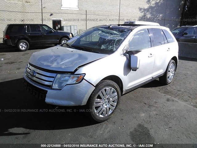 2FMDK4KC9ABA65788 - 2010 FORD EDGE LIMITED SILVER photo 2