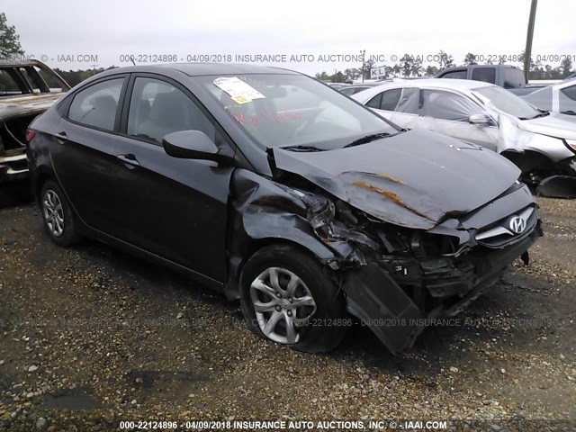 KMHCT4AE7DU352699 - 2013 HYUNDAI ACCENT GLS/GS GRAY photo 1