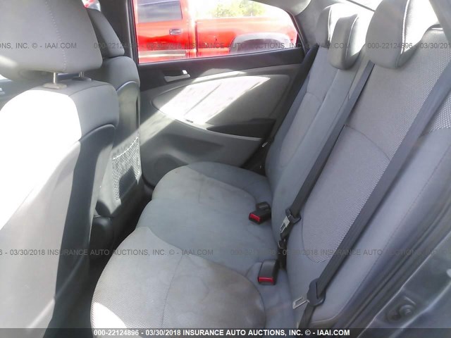 KMHCT4AE7DU352699 - 2013 HYUNDAI ACCENT GLS/GS GRAY photo 8