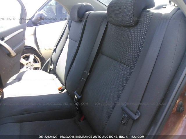 KL1TD5DE1BB238538 - 2011 CHEVROLET AVEO LS/LT 橙色 照片 8