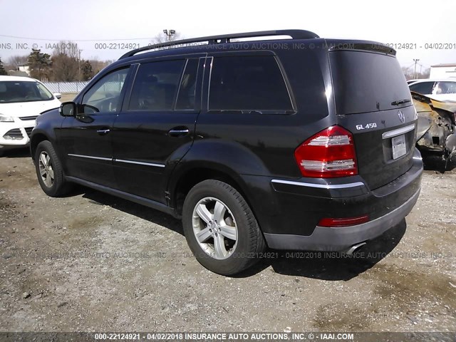 4JGBF71E27A200842 - 2007 MERCEDES-BENZ GL 450 4MATIC BLACK photo 3