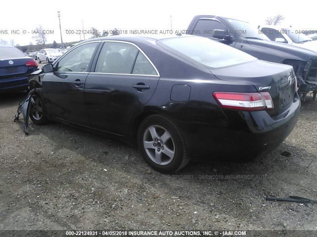 4T1BF3EK9AU079869 - 2010 TOYOTA CAMRY SE/LE/XLE BLACK photo 3