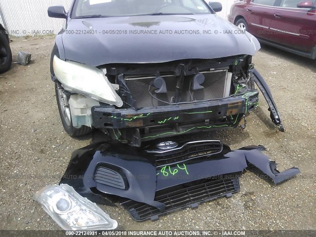 4T1BF3EK9AU079869 - 2010 TOYOTA CAMRY SE/LE/XLE BLACK photo 6