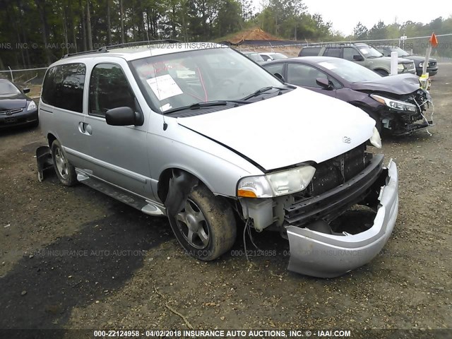 4N2ZN16T32D811848 - 2002 NISSAN QUEST SE SILVER photo 1