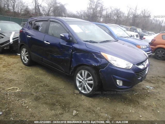 KM8JU3AC0AU089352 - 2010 HYUNDAI TUCSON GLS/LIMITED ლურჯი ფოტო 1