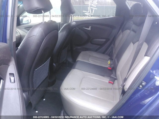 KM8JU3AC0AU089352 - 2010 HYUNDAI TUCSON GLS/LIMITED ლურჯი ფოტო 8