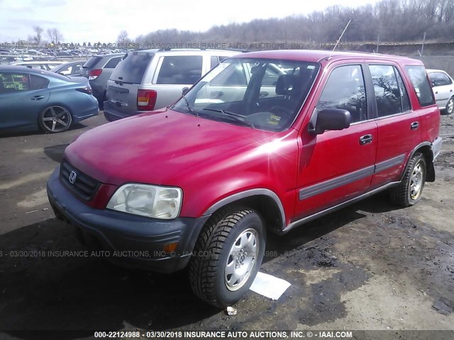 JHLRD18401C056449 - 2001 HONDA CR-V LX RED photo 2