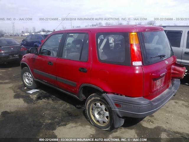 JHLRD18401C056449 - 2001 HONDA CR-V LX RED photo 3