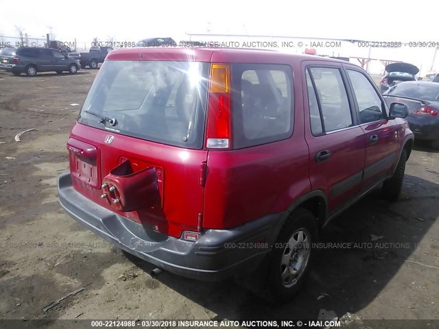 JHLRD18401C056449 - 2001 HONDA CR-V LX RED photo 4