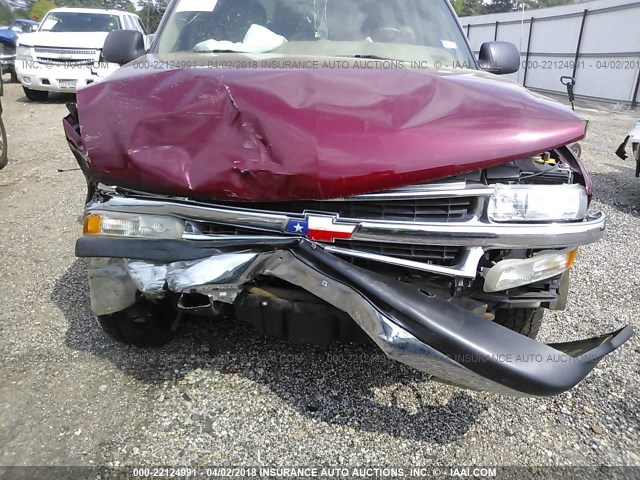 1GNEC13V46R112760 - 2006 CHEVROLET TAHOE C1500 MAROON photo 6