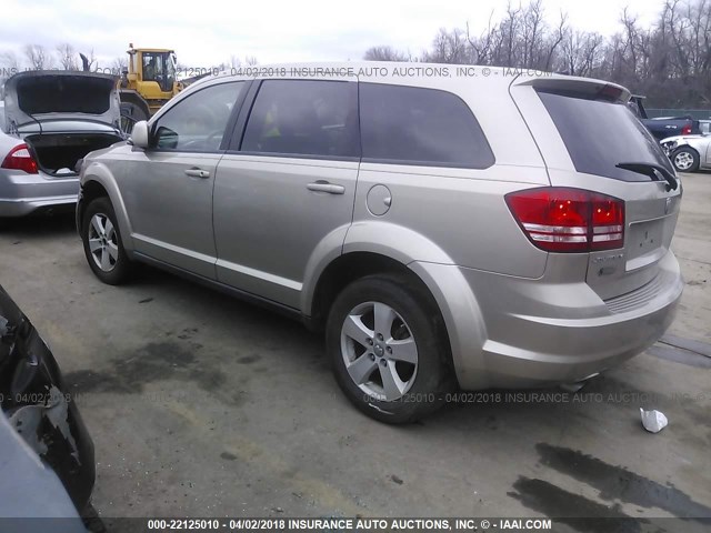 3D4GG57V59T204837 - 2009 DODGE JOURNEY SXT GOLD photo 3