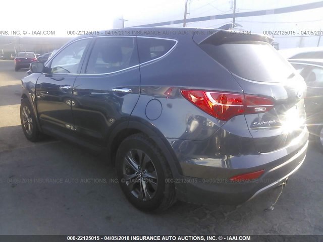 5XYZT3LB8DG006612 - 2013 HYUNDAI SANTA FE SPORT  GRAY photo 3