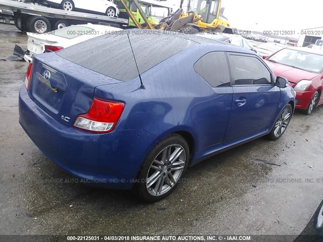 JTKJF5C77D3046981 - 2013 TOYOTA SCION TC 蓝色 照片 4