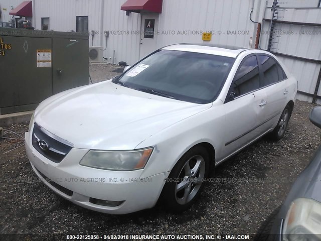 5NPEU46F88H347863 - 2008 HYUNDAI SONATA SE/LIMITED WHITE photo 2