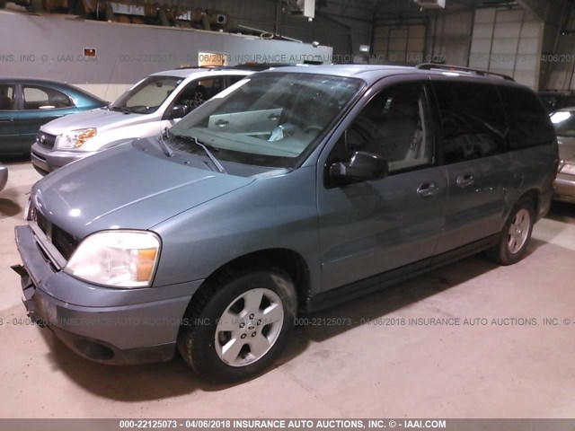 2FMZA57685BA61075 - 2005 FORD FREESTAR SES BLUE photo 2