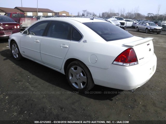 2G1WD58C181326571 - 2008 CHEVROLET IMPALA SUPER SPORT WHITE photo 3