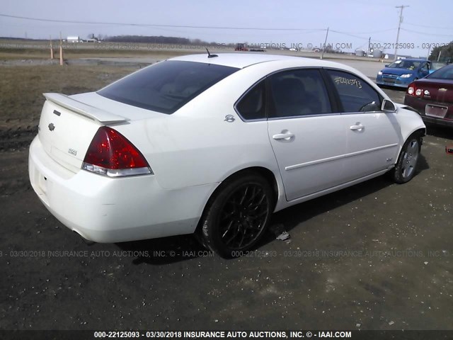 2G1WD58C181326571 - 2008 CHEVROLET IMPALA SUPER SPORT WHITE photo 4