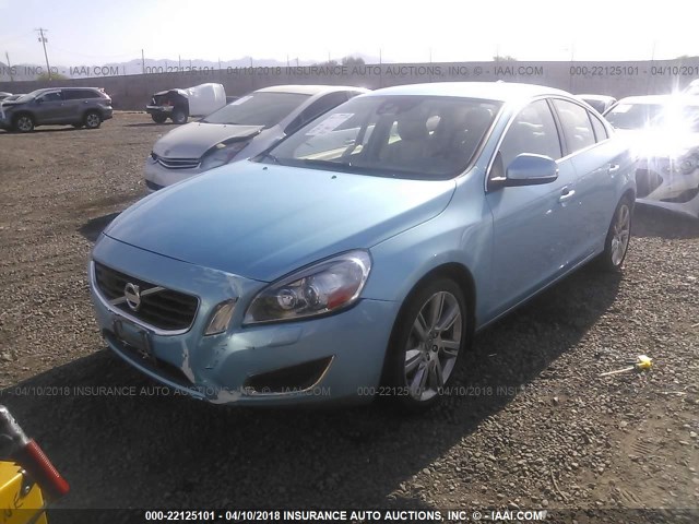 YV1902FH0C2103356 - 2012 VOLVO S60 T6 Light Blue photo 2