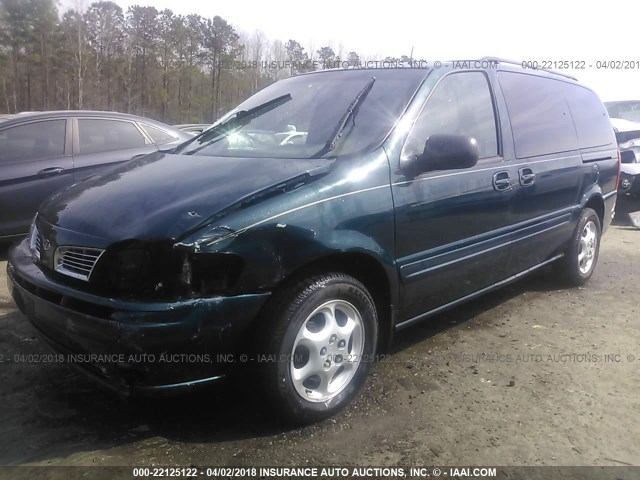 1GHDX03E21D307355 - 2001 OLDSMOBILE SILHOUETTE GREEN photo 2