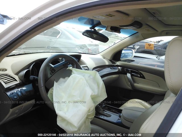 2HNYD2H61BH530711 - 2011 ACURA MDX TECHNOLOGY WHITE photo 5