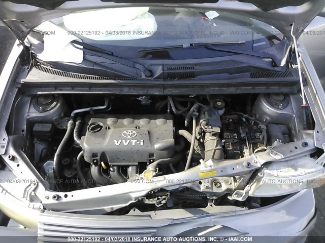 JTLKT324864126937 - 2006 TOYOTA SCION XB Champagne photo 10