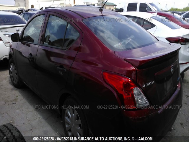 3N1CN7AP4GL851639 - 2016 NISSAN VERSA S/S PLUS/SV/SL RED photo 3