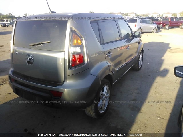 KNDJT2A23B7345671 - 2011 KIA SOUL +/!/SPORT GRAY photo 4