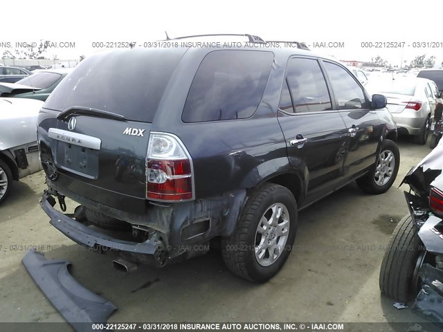 2HNYD18876H522792 - 2006 ACURA MDX TOURING GRAY photo 4