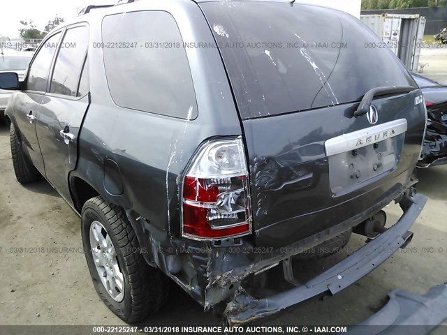 2HNYD18876H522792 - 2006 ACURA MDX TOURING GRAY photo 6