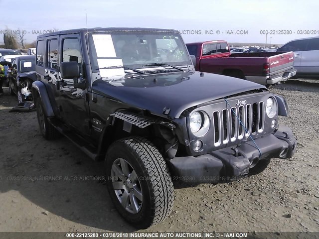 1C4BJWEG4GL216750 - 2016 JEEP WRANGLER UNLIMITE SAHARA GRAY photo 1