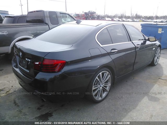 WBA5B3C56FD547653 - 2015 BMW 535 XI BLACK photo 4