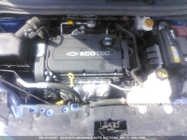 1G1JB5SH8H4165385 - 2017 CHEVROLET SONIC LS 蓝色 照片 10