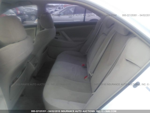 4T1BE46K58U740671 - 2008 TOYOTA CAMRY CE/LE/XLE/SE WHITE photo 8