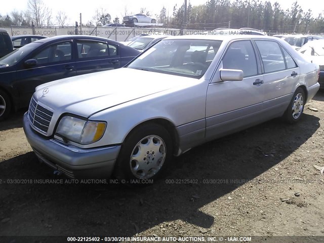 WDBGA43E0TA311256 - 1996 MERCEDES-BENZ S 420 GRAY photo 2