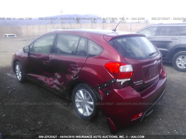 JF1GPAC69D2858650 - 2013 SUBARU IMPREZA PREMIUM RED photo 3