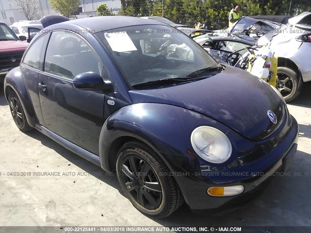 3VWBK21C41M464461 - 2001 VOLKSWAGEN NEW BEETLE GL 蓝色 照片 1