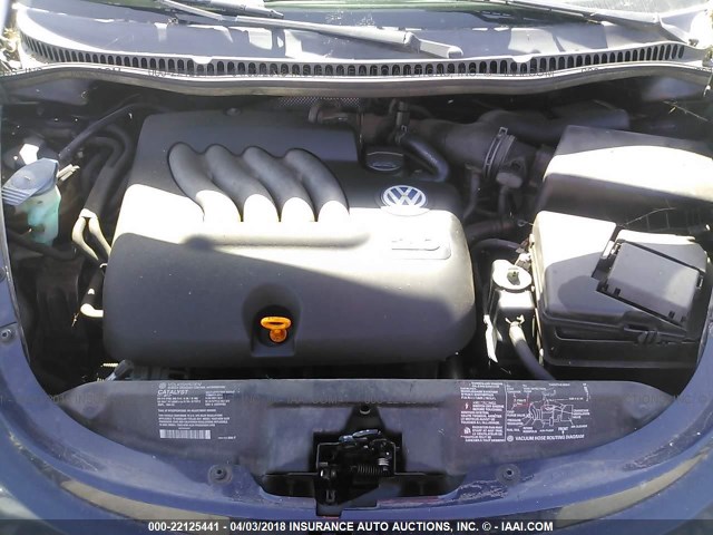3VWBK21C41M464461 - 2001 VOLKSWAGEN NEW BEETLE GL 蓝色 照片 10