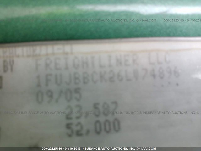 1FUJBBCK26LV74896 - 2006 FREIGHTLINER ST120 ST120 GREEN photo 10