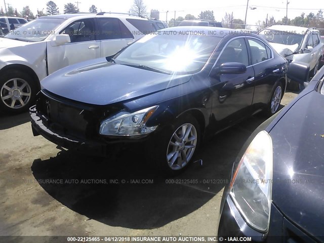 1N4AA5AP4BC839148 - 2011 NISSAN MAXIMA S/SV Dark Blue photo 2