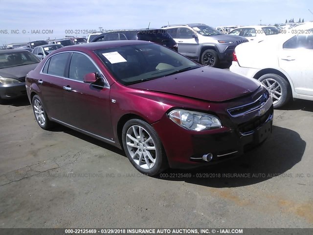1G1ZK57708F205174 - 2008 CHEVROLET MALIBU LTZ 栗色 照片 1