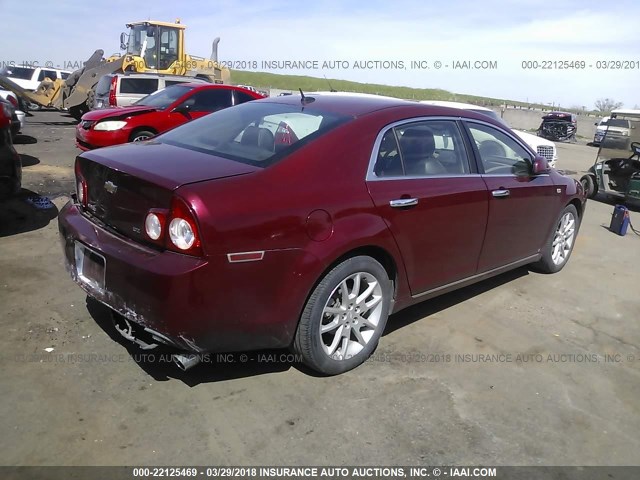 1G1ZK57708F205174 - 2008 CHEVROLET MALIBU LTZ 栗色 照片 4