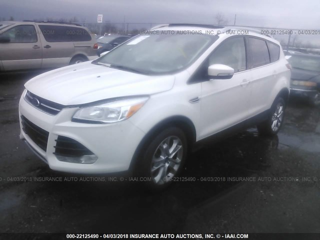 1FMCU0J97GUC38716 - 2016 FORD ESCAPE TITANIUM WHITE photo 2