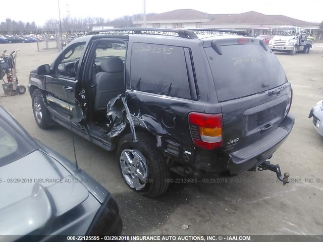 1J8GW68J33C533856 - 2003 JEEP GRAND CHEROKEE OVERLAND BLACK photo 3