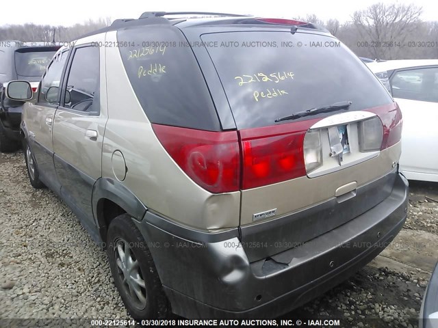 3G5DB03E92S533003 - 2002 BUICK RENDEZVOUS CX/CXL BEIGE photo 3