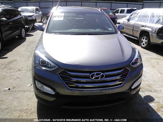 5XYZU3LB4GG345711 - 2016 HYUNDAI SANTA FE SPORT  GRAY photo 6