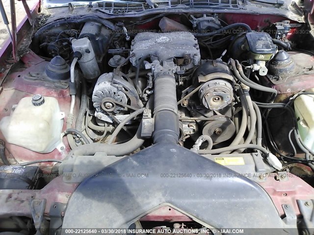 1G1FP87S6GL170053 - 1986 CHEVROLET CAMARO RED photo 10