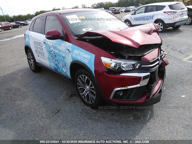 JA4AP3AU9JZ001352 - 2018 MITSUBISHI OUTLANDER SPORT ES/SE RED photo 1