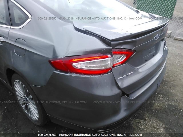 3FA6P0K99ER235866 - 2014 FORD FUSION TITANIUM GRAY photo 6