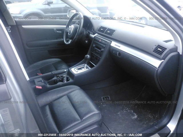 WAUDF78EX6A260771 - 2006 AUDI A4 2.0T QUATTRO GRAY photo 5